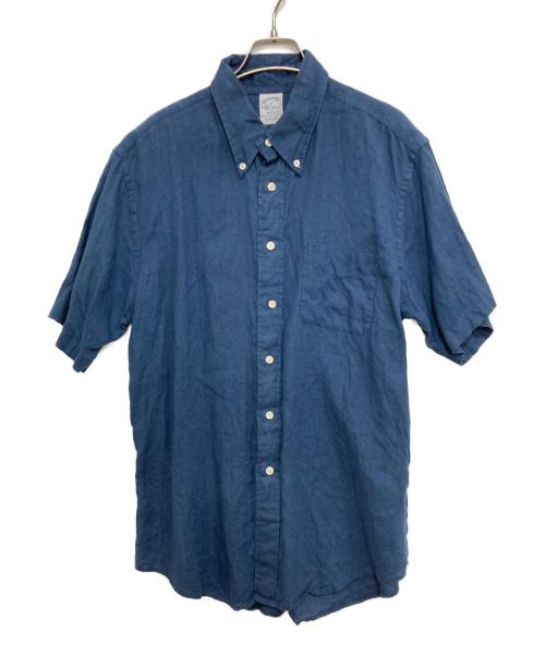 BROOKS BROTHERS（ブルックスブラザーズ）BROOKS BROTHERS (ブルックスブラザーズ) 半袖シャツ ブルー サイズ:Lの古着・服飾アイテム