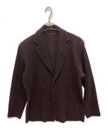 HOMME PLISSE ISSEY MIYAKE（オム プリッセ イッセイ ミヤケ）の古着「TAILORED PLEATS 2/プリーツジャケット」｜ブラウン