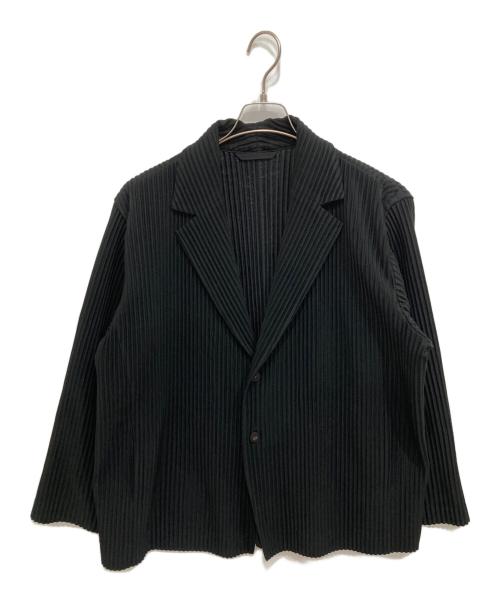 HOMME PLISSE ISSEY MIYAKE（オム プリッセ イッセイ ミヤケ）HOMME PLISSE ISSEY MIYAKE (オム プリッセ イッセイ ミヤケ) BASICS/プリーツテーラードジャケット ブラック サイズ:3の古着・服飾アイテム