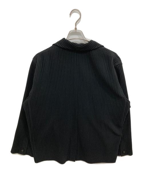 HOMME PLISSE ISSEY MIYAKE（オム プリッセ イッセイ ミヤケ）HOMME PLISSE ISSEY MIYAKE (オム プリッセ イッセイ ミヤケ) BASICS/プリーツテーラードジャケット ブラック サイズ:3の古着・服飾アイテム