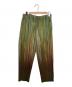 HOMME PLISSE ISSEY MIYAKE（オム プリッセ イッセイ ミヤケ）の古着「PAINT BRUSH CLOSE-UP/グラデーションプリーツパンツ」｜グリーン