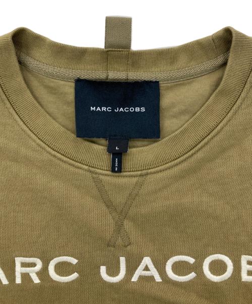MARC JACOBS（マークジェイコブス）MARC JACOBS (マークジェイコブス) 前Vロゴ刺繍スウェット カーキ サイズ:Lの古着・服飾アイテム