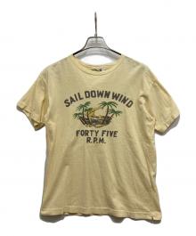 45rpm&（フォーティファイブアールピーエムアンド）の古着「プリントTシャツ」｜イエロー