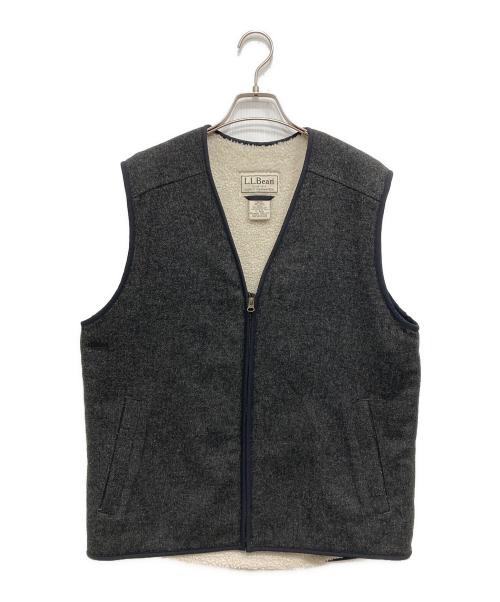 L.L.Bean（エルエルビーン）L.L.Bean (エルエルビーン) 裏ボアウールベスト グレー サイズ:Sの古着・服飾アイテム