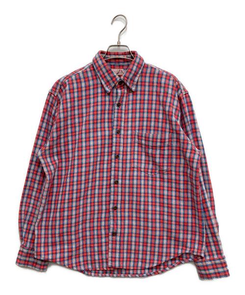 J.CREW（ジェイクルー）J.CREW (ジェイクルー) 90's ネルシャツ ブルー×レッド サイズ:Mの古着・服飾アイテム