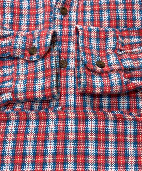 J.CREW（ジェイクルー）J.CREW (ジェイクルー) 90's ネルシャツ ブルー×レッド サイズ:Mの古着・服飾アイテム