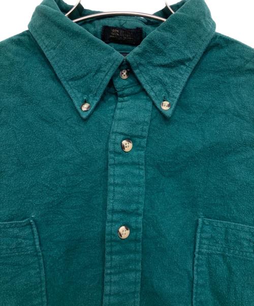Eddie Bauer（エディーバウアー）Eddie Bauer (エディーバウアー) シャモアクロスシャツ グリーン サイズ:Lの古着・服飾アイテム