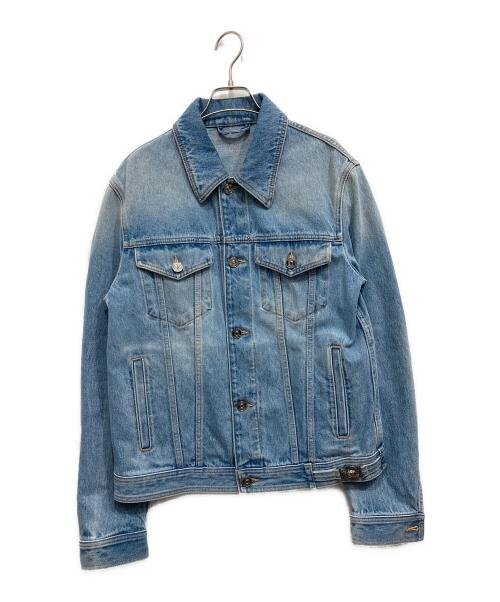 VERSACE（ヴェルサーチェ）VERSACE (ヴェルサーチェ) デニムジャケット スカイブルー サイズ:48の古着・服飾アイテム