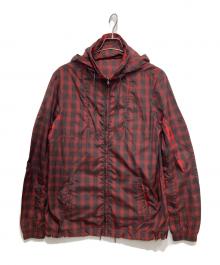 DIESEL Black Gold（ディーゼル ブラック ゴールド）の古着「ナイロンパーカー」｜レッド