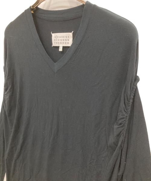 Martin Margiela1（マルタンマルジェラ1）Martin Margiela1 (マルタンマルジェラ1) デザインカットソー ブラック サイズ:Sの古着・服飾アイテム