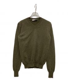 JIL SANDER（ジルサンダー）の古着「Vネックニット」｜カーキ