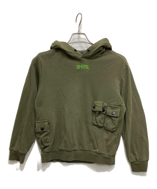 DIESEL（ディーゼル）DIESEL (ディーゼル) ギミックパーカー カーキ サイズ:12の古着・服飾アイテム