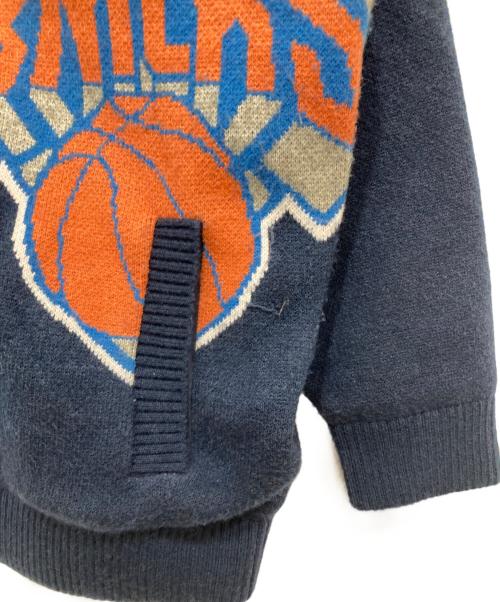 WIND AND SEA（ウィンダンシー）WIND AND SEA (ウィンダンシー) NBA (エヌビーエー) Jacquard Knit Hoodie ネイビー サイズ:Sの古着・服飾アイテム
