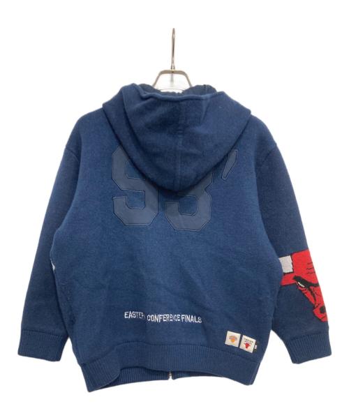 WIND AND SEA（ウィンダンシー）WIND AND SEA (ウィンダンシー) NBA (エヌビーエー) Jacquard Knit Hoodie ネイビー サイズ:Sの古着・服飾アイテム