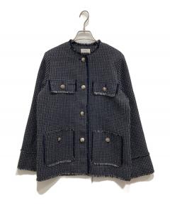中古・古着通販】IENA (イエナ) Wクロス トリミングジャケット