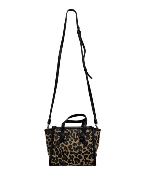 GIANNI CHIARINI（ジャンニ キアリーニ）GIANNI CHIARINI (ジャンニ キアリーニ) レオパード2WAYバッグ ブラックの古着・服飾アイテム