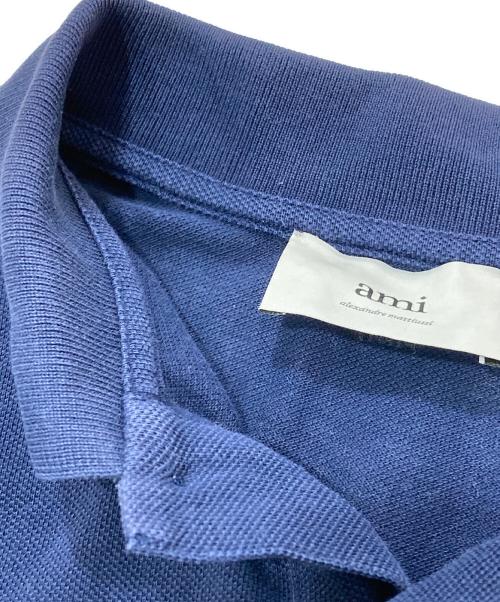 AMI Alexandre Mattiussi（アミアレクサンドルマテュッシ）AMI Alexandre Mattiussi (アミアレクサンドルマテュッシ) Ami de Coeur ポロシャツ ネイビー サイズ:XLの古着・服飾アイテム