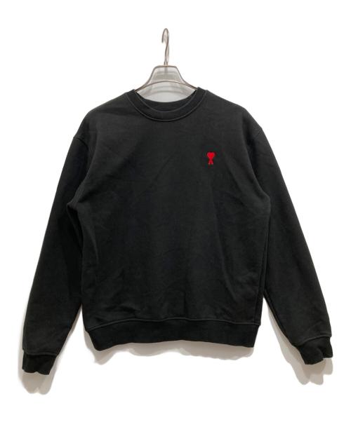AMI Alexandre Mattiussi（アミアレクサンドルマテュッシ）AMI Alexandre Mattiussi (アミアレクサンドルマテュッシ) AMI DE COEUR SWEAT SHIRT ブラック サイズ:Lの古着・服飾アイテム