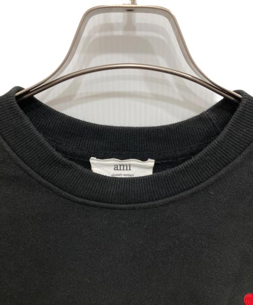 AMI Alexandre Mattiussi（アミアレクサンドルマテュッシ）AMI Alexandre Mattiussi (アミアレクサンドルマテュッシ) AMI DE COEUR SWEAT SHIRT ブラック サイズ:Lの古着・服飾アイテム