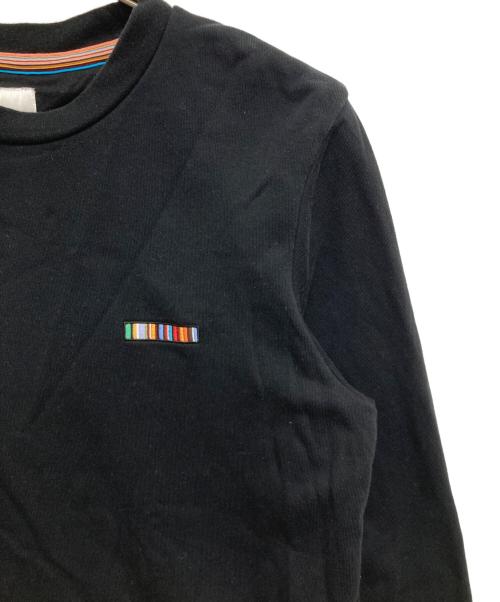 PAUL SMITH（ポールスミス）PAUL SMITH (ポールスミス) クルーネックスウェット ブラック サイズ:Mの古着・服飾アイテム