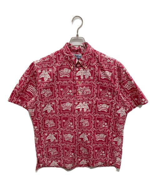 reyn spooner（レイン スプナー）reyn spooner (レイン スプナー) 90’sプルオーバーアロハシャツ レッド サイズ:Mの古着・服飾アイテム