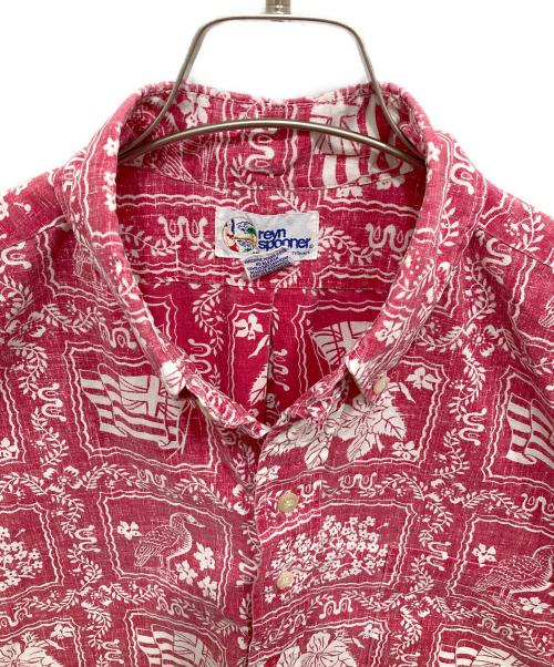 reyn spooner（レイン スプナー）reyn spooner (レイン スプナー) 90’sプルオーバーアロハシャツ レッド サイズ:Mの古着・服飾アイテム
