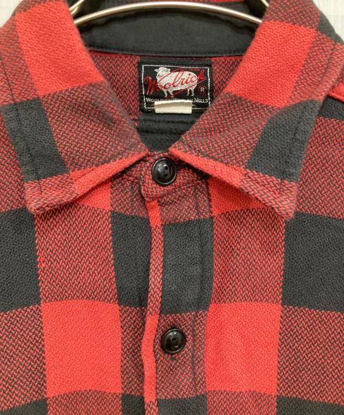 WOOLRICH（ウールリッチ）WOOLRICH (ウールリッチ) LONG SLEEVE AUTHENTIC FLANNEL SHIRT/チェックシャツ レッド サイズ:Mの古着・服飾アイテム