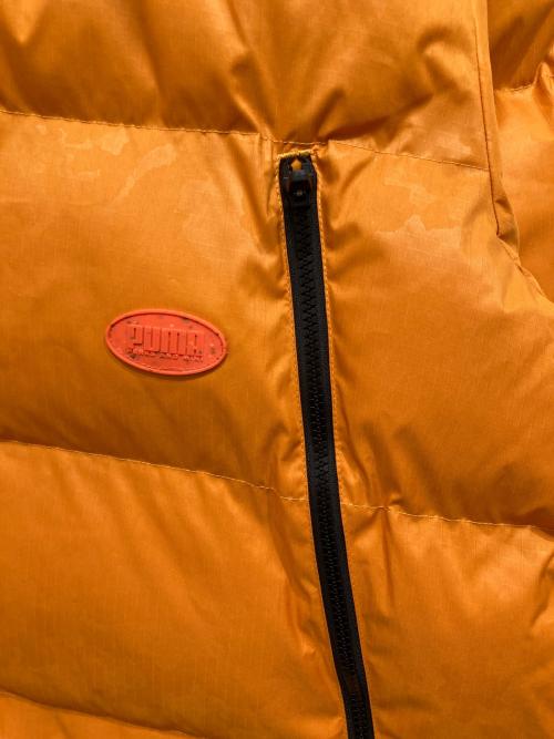 PUMA（プーマ）PUMA (プーマ) PAM (パム) OVERSIZED LONG PUFFER JACKET/中綿ジャケット オレンジ サイズ:Ｌの古着・服飾アイテム