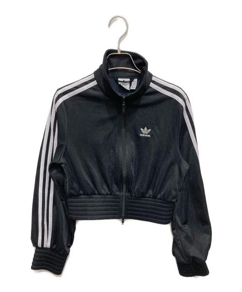 adidas（アディダス）adidas (アディダス) クロップドトラックジャケット ブラック サイズ:Sの古着・服飾アイテム