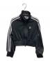 adidas（アディダス）の古着「クロップドトラックジャケット」｜ブラック