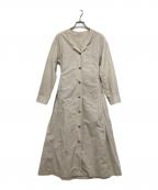 STEVEN ALANスティーブンアラン）の古着「COTTON TYPEWRITER DRESS」｜ベージュ