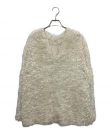 CLANE（クラネ）の古着「W FACE FREINGE TOPS/フリンジトップ」｜ホワイト