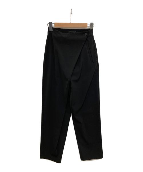 JOURNAL STANDARD（ジャーナルスタンダード）JOURNAL STANDARD (ジャーナルスタンダード) ミリオーネラップテーパードパンツ ブラック サイズ:36の古着・服飾アイテム