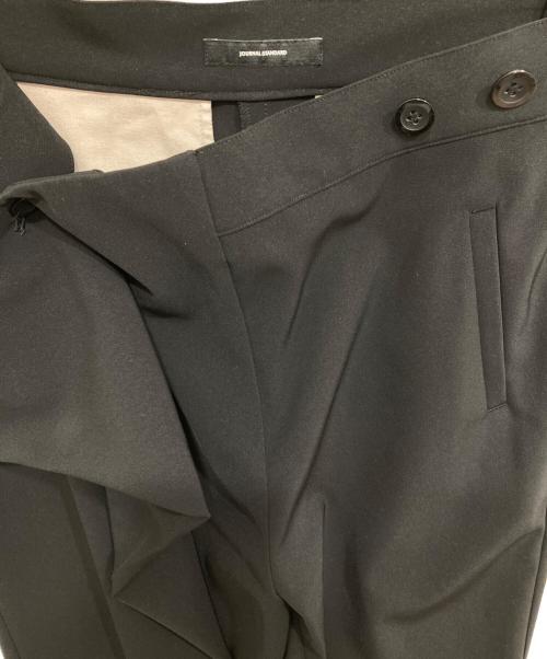 JOURNAL STANDARD（ジャーナルスタンダード）JOURNAL STANDARD (ジャーナルスタンダード) ミリオーネラップテーパードパンツ ブラック サイズ:36の古着・服飾アイテム
