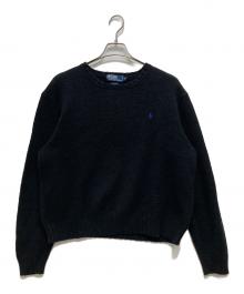 POLO RALPH LAUREN（ポロ・ラルフローレン）の古着「ウールコットンニット」｜ブラック