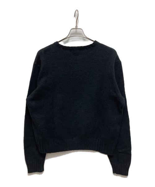 POLO RALPH LAUREN（ポロ・ラルフローレン）POLO RALPH LAUREN (ポロ・ラルフローレン) ウールコットンニット ブラック サイズ:XXLの古着・服飾アイテム