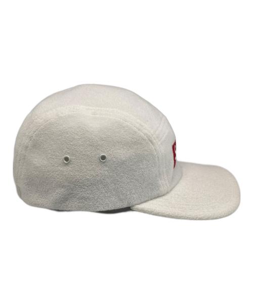 SUPREME（シュプリーム）Supreme (シュプリーム) パイル地ボックスロゴキャップ ホワイトの古着・服飾アイテム