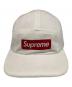 Supreme (シュプリーム) パイル地ボックスロゴキャップ ホワイト：8000円