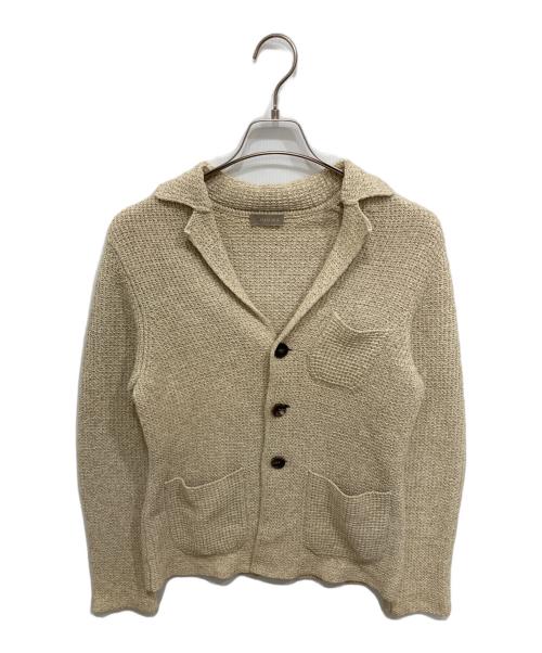 Cruciani（クルチアーニ）CRUCIANI (クルチアーニ) ニット3Bジャケット ベージュ サイズ:44の古着・服飾アイテム