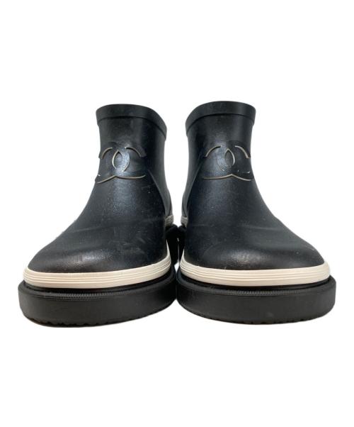 CHANEL（シャネル）CHANEL (シャネル) レインブーツ ブラック サイズ:SIZE37の古着・服飾アイテム