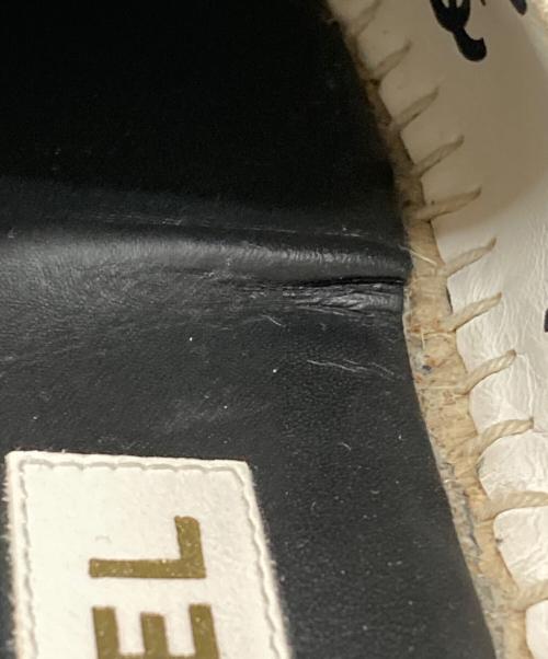 CHANEL（シャネル）CHANEL (シャネル) ココマークエスパドリーユスリッポン ホワイト サイズ:SIZE37の古着・服飾アイテム