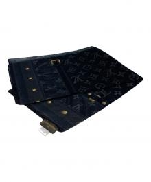 LOUIS VUITTON（ルイ ヴィトン）の古着「モノグラムコットンストール」｜ブラック