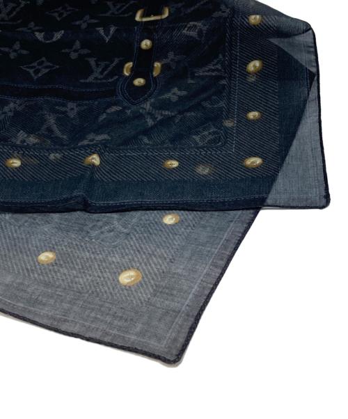 LOUIS VUITTON（ルイ ヴィトン）LOUIS VUITTON (ルイ ヴィトン) モノグラムコットンストール ブラックの古着・服飾アイテム