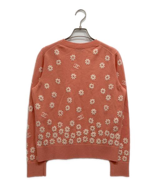 CHANEL（シャネル）CHANEL (シャネル) カシミヤ ココマーク デイジーニット プルオーバー ピンク サイズ:SIZE38の古着・服飾アイテム
