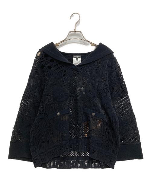 CHANEL（シャネル）CHANEL (シャネル) プルオーバーニット ブラック サイズ:SIZE38の古着・服飾アイテム