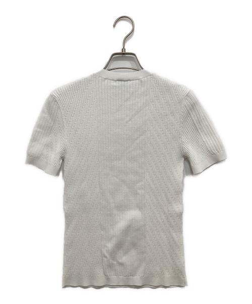 CHANEL（シャネル）CHANEL (シャネル) 半袖ニット ホワイト サイズ:SIZE36の古着・服飾アイテム