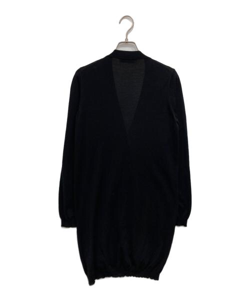 VALENTINO（ヴァレンティノ）VALENTINO (ヴァレンティノ) シルクカシミヤ混ロングニットカーディガン ブラック サイズ:Sの古着・服飾アイテム