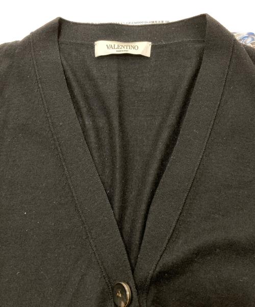 VALENTINO（ヴァレンティノ）VALENTINO (ヴァレンティノ) シルクカシミヤ混ロングニットカーディガン ブラック サイズ:Sの古着・服飾アイテム