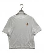 maison kitsuneメゾンキツネ）の古着「スピーディフォックスパッチTシャツ」｜ホワイト