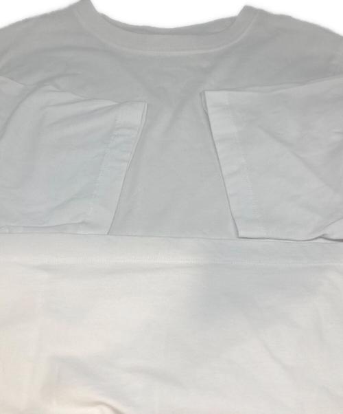 maison kitsune（メゾンキツネ）MAISON KITSUNE (メゾンキツネ) スピーディフォックスパッチTシャツ ホワイト サイズ:XSの古着・服飾アイテム